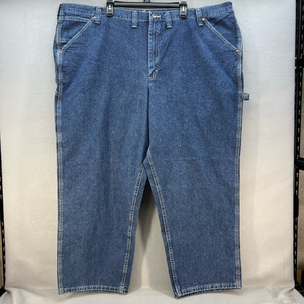 NWT Lee Dungarees Men's Carpenter Jeans 52x29 Original Stone Wash Normcore